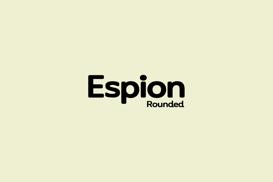 Пример шрифта Espion Rounded #1